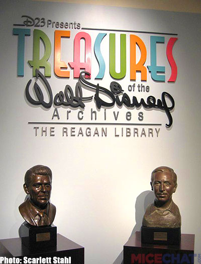 Treasures of the Walt Disney Archives, Treasures of the Walt Disney Archives at the Ronald Reagan Library