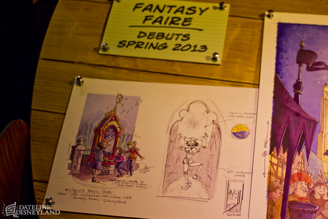 fantasy faire, Disney Imagineers give a sneak peek of the Fantasy Faire at the Blue Sky Cellar