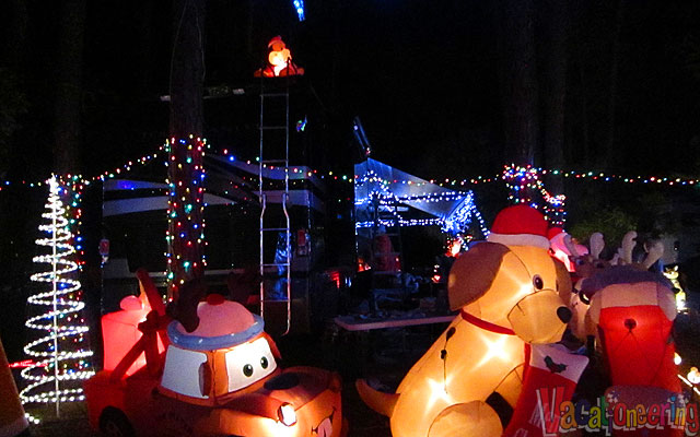 walt disney world, Fort Wilderness Campground Christmas Display at the Walt Disney World Resort